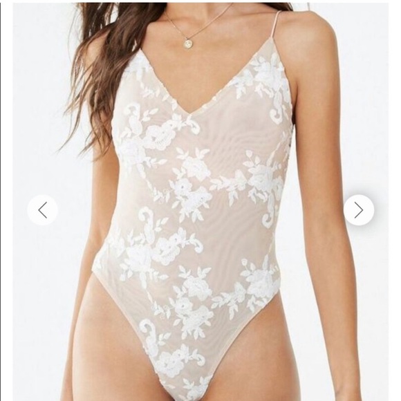 Forever 21 Tops - Forever 21 | Tops | Forever 21 Nude Sheer Bodysuit |
